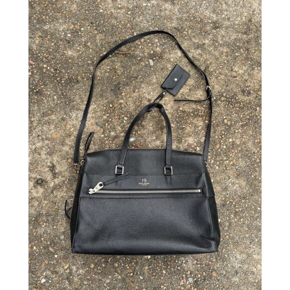 Henri Bendel Noho Briefcase Leather Tote Bag - Picture 1 of 6